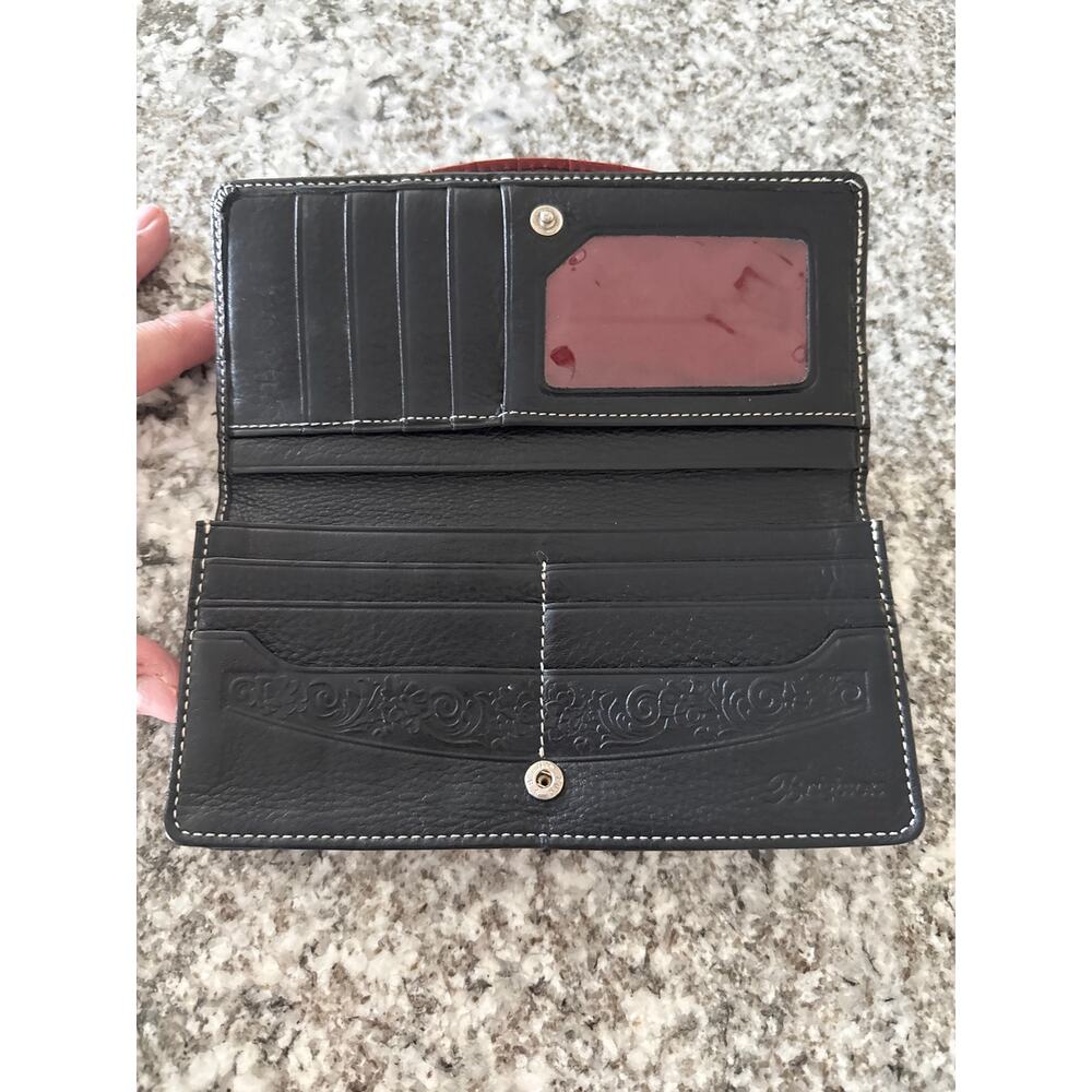 Brighton black and burgundy wallet - Picture 3 of 5